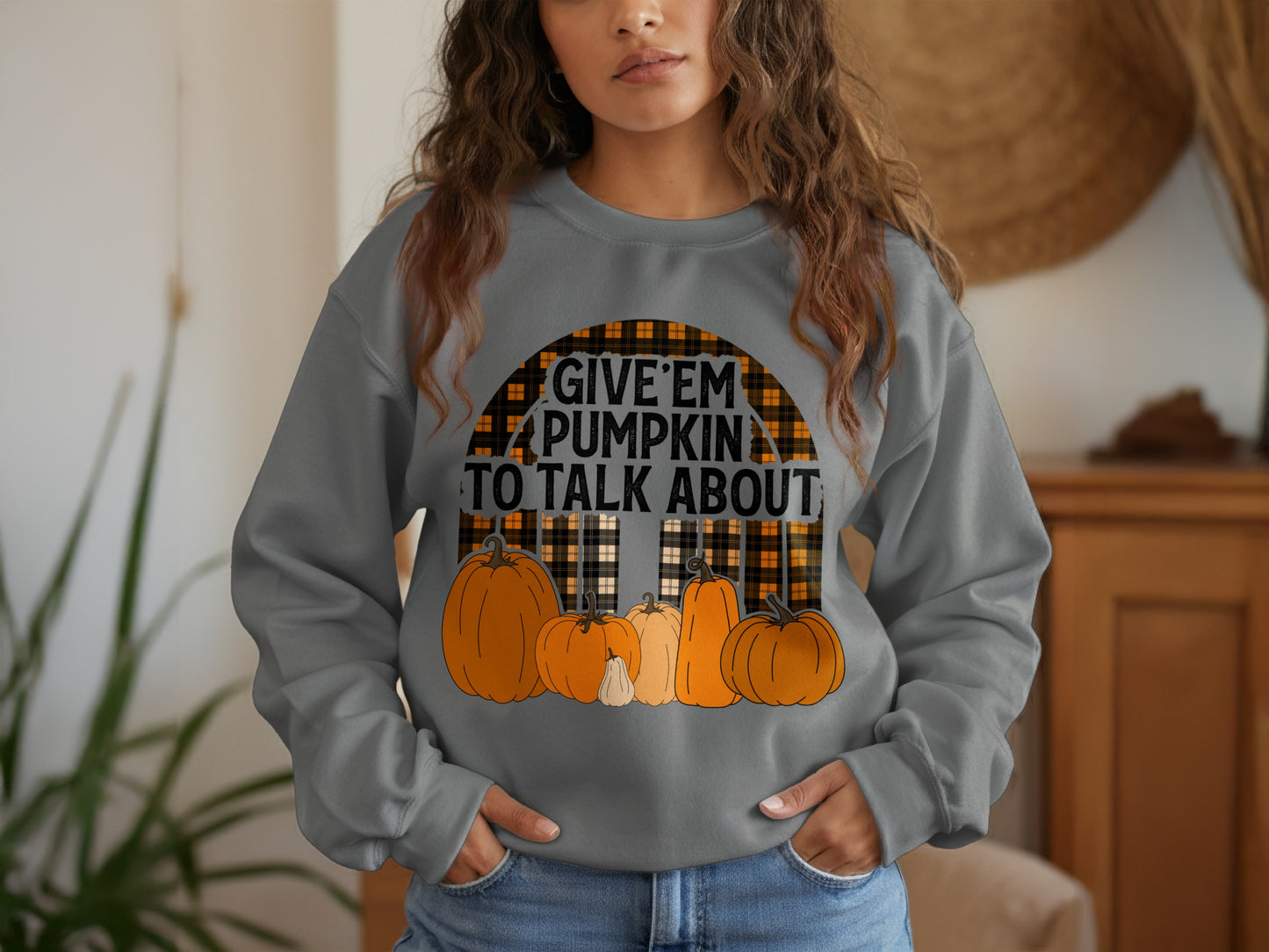 Fun Pumpkin Design Halloween Sweatshirt product type