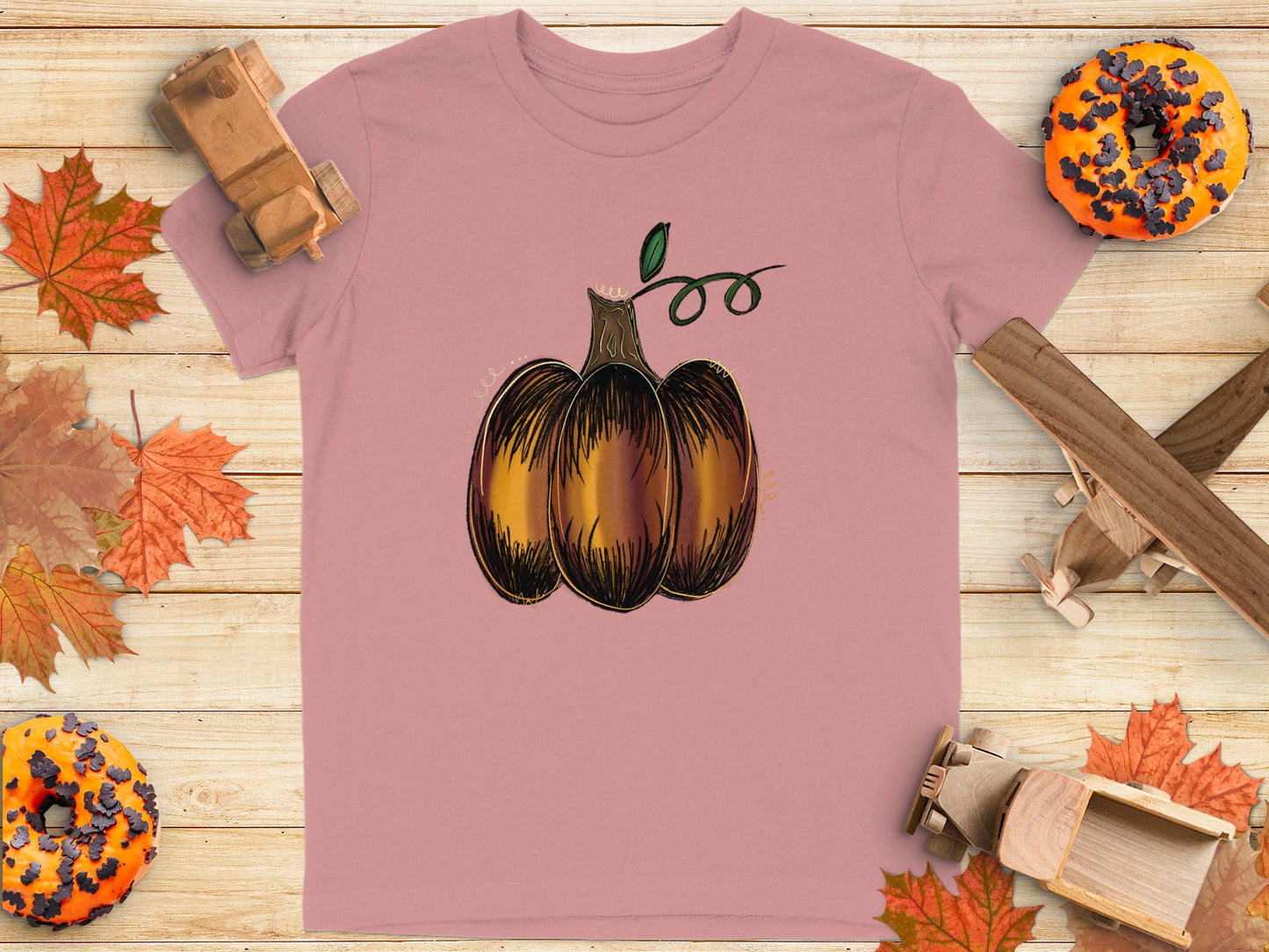 Autumn Pumpkin Graphic Tee shirt product type