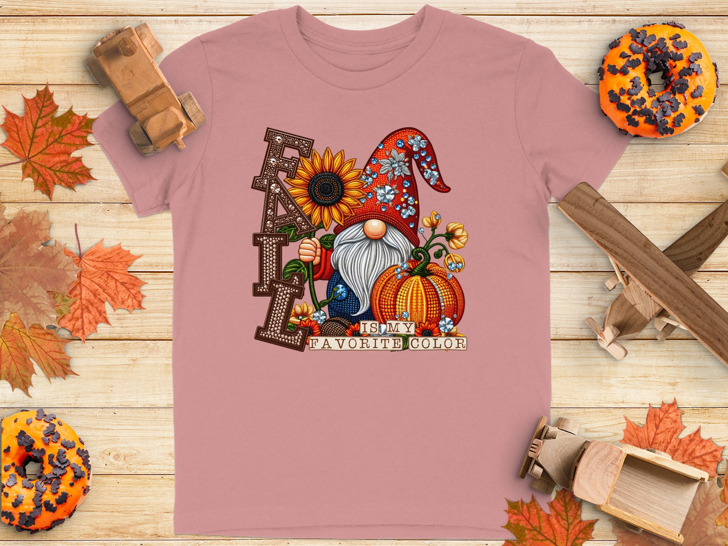 Fall Is My Favorite Color Gnome Graphic T-Shirt product type