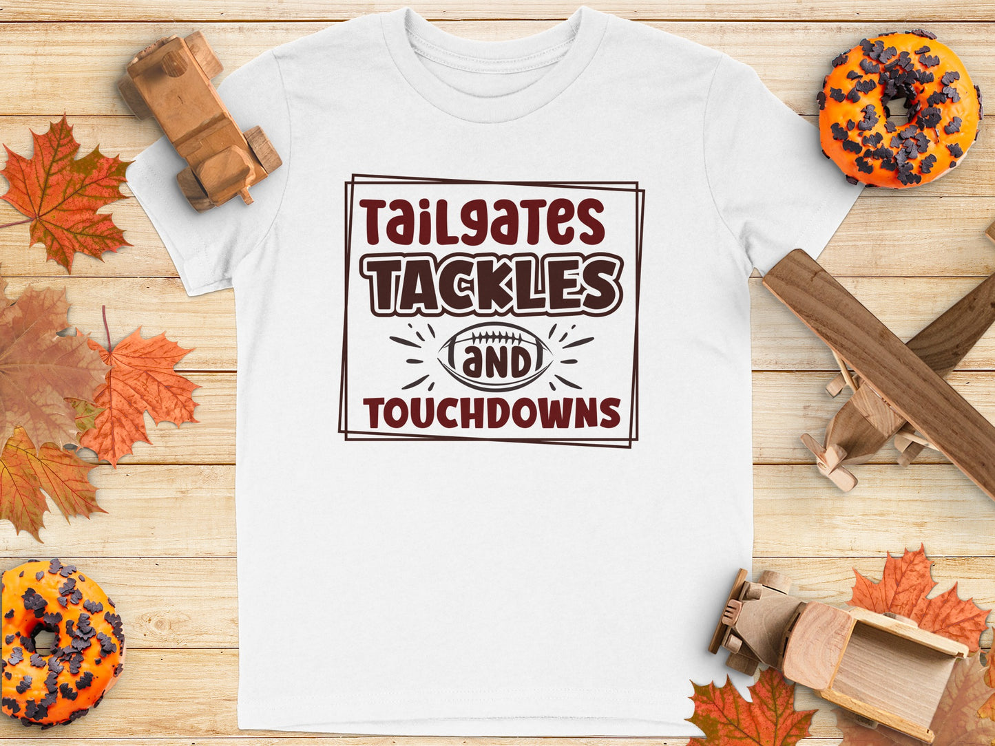 Tailgates Tackles and Touchdowns Football Shirt product type