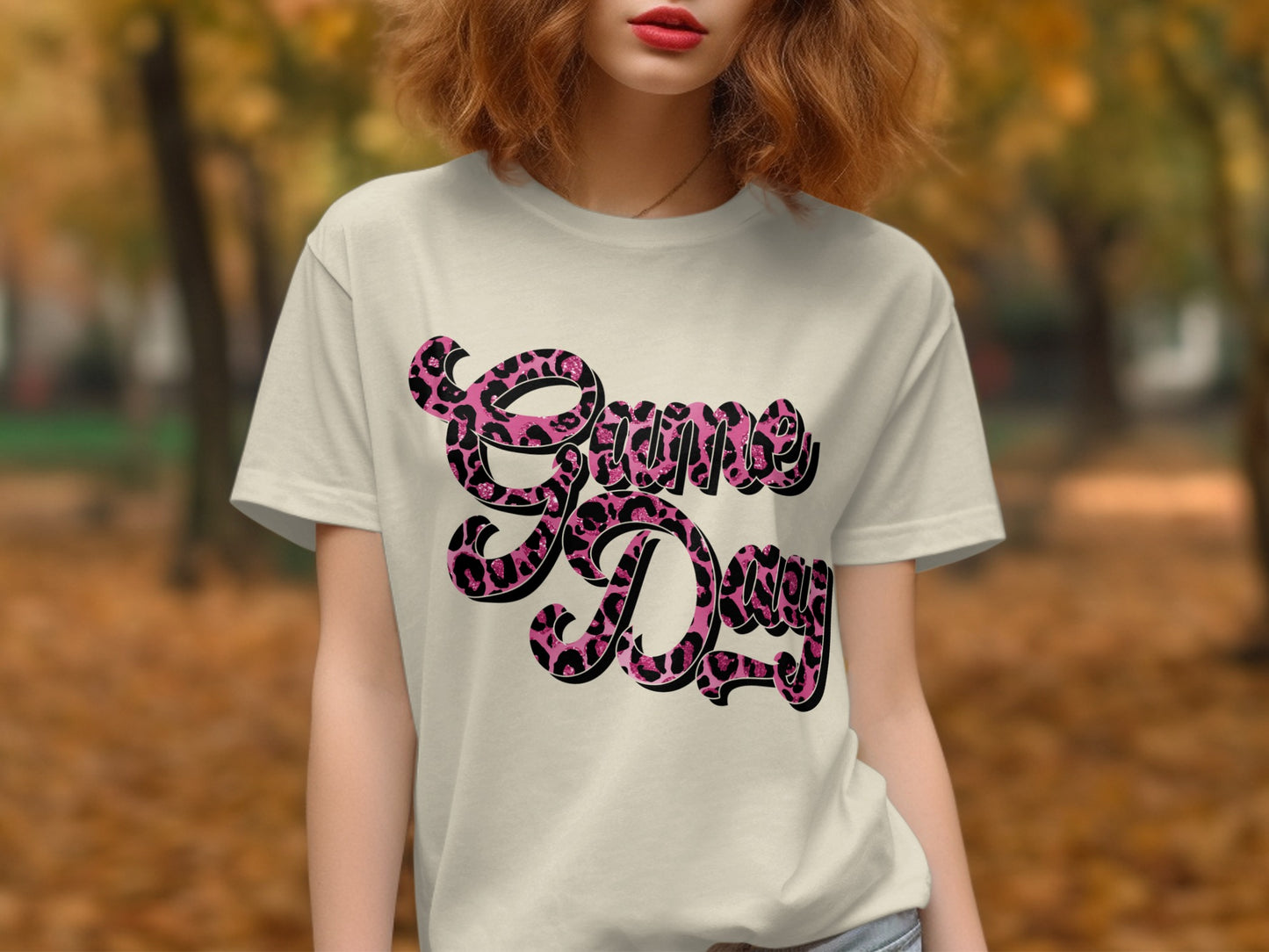 Game Day Leopard Print T-Shirt Casual Wear Fashion product