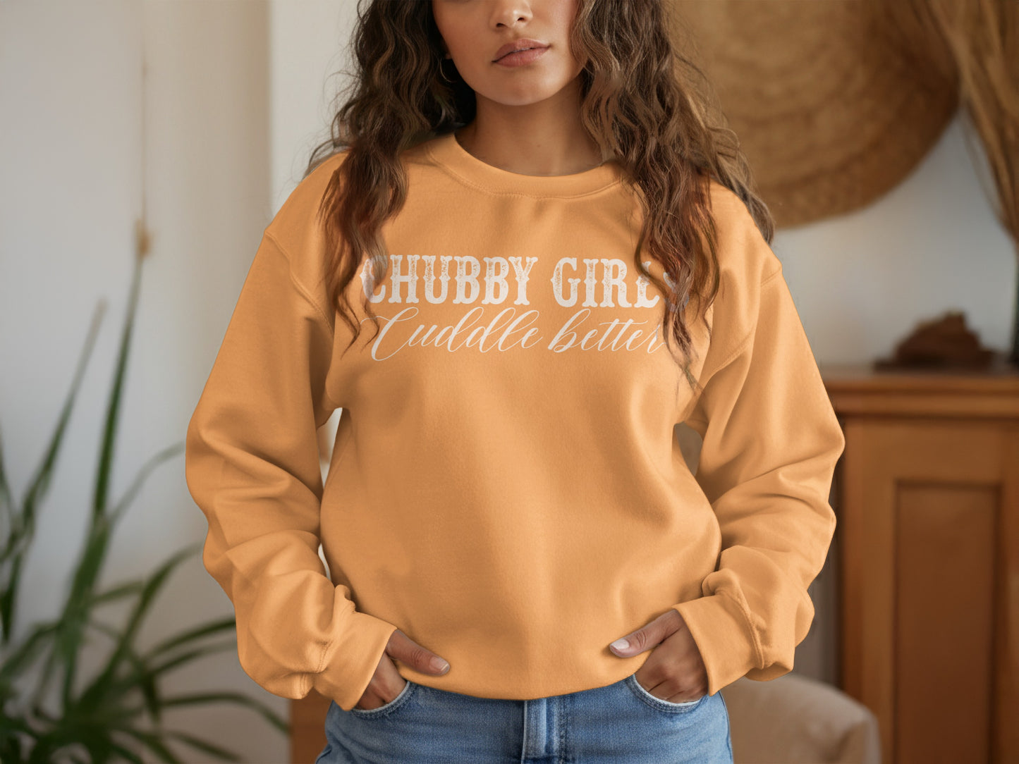 Cozy Casual Chubby Girls Cuddle Better Sweatshirt product type