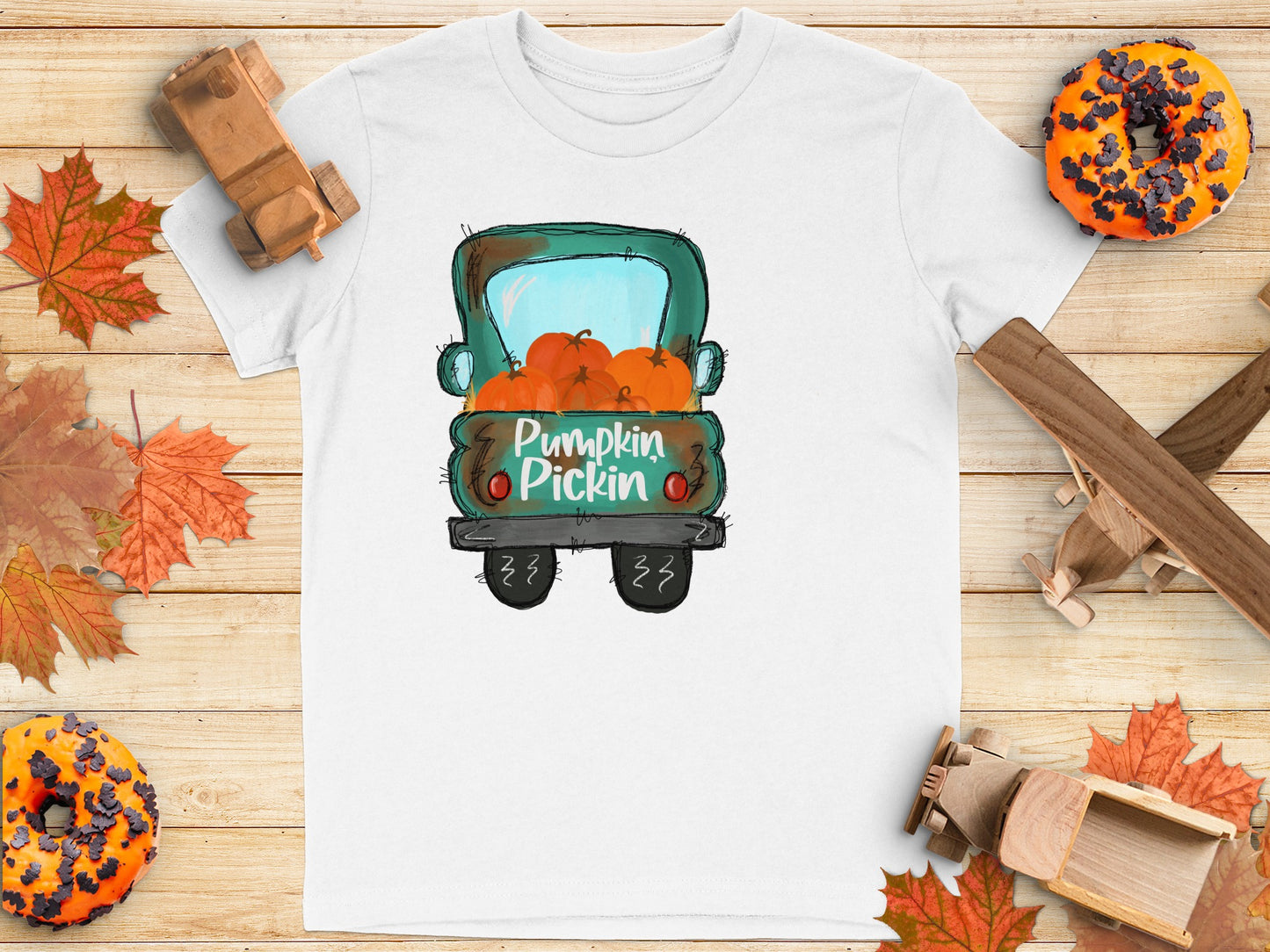 Pumpkin Pickin Truck Design T-shirt product type
