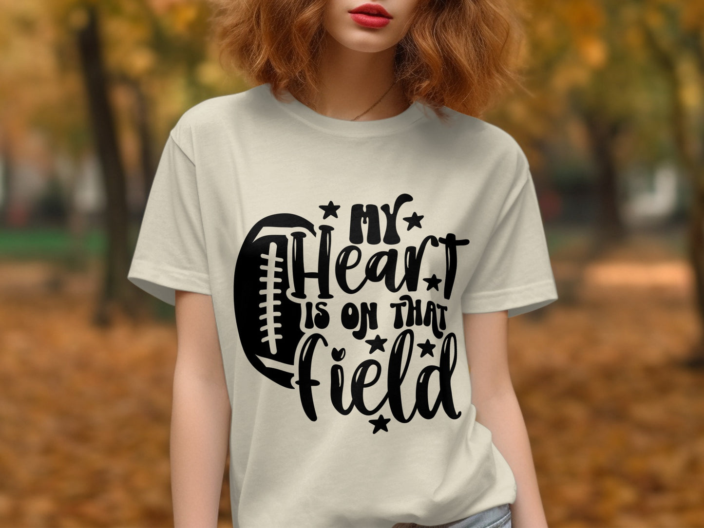 My Heart is on That Field Graphic T-Shirt product type