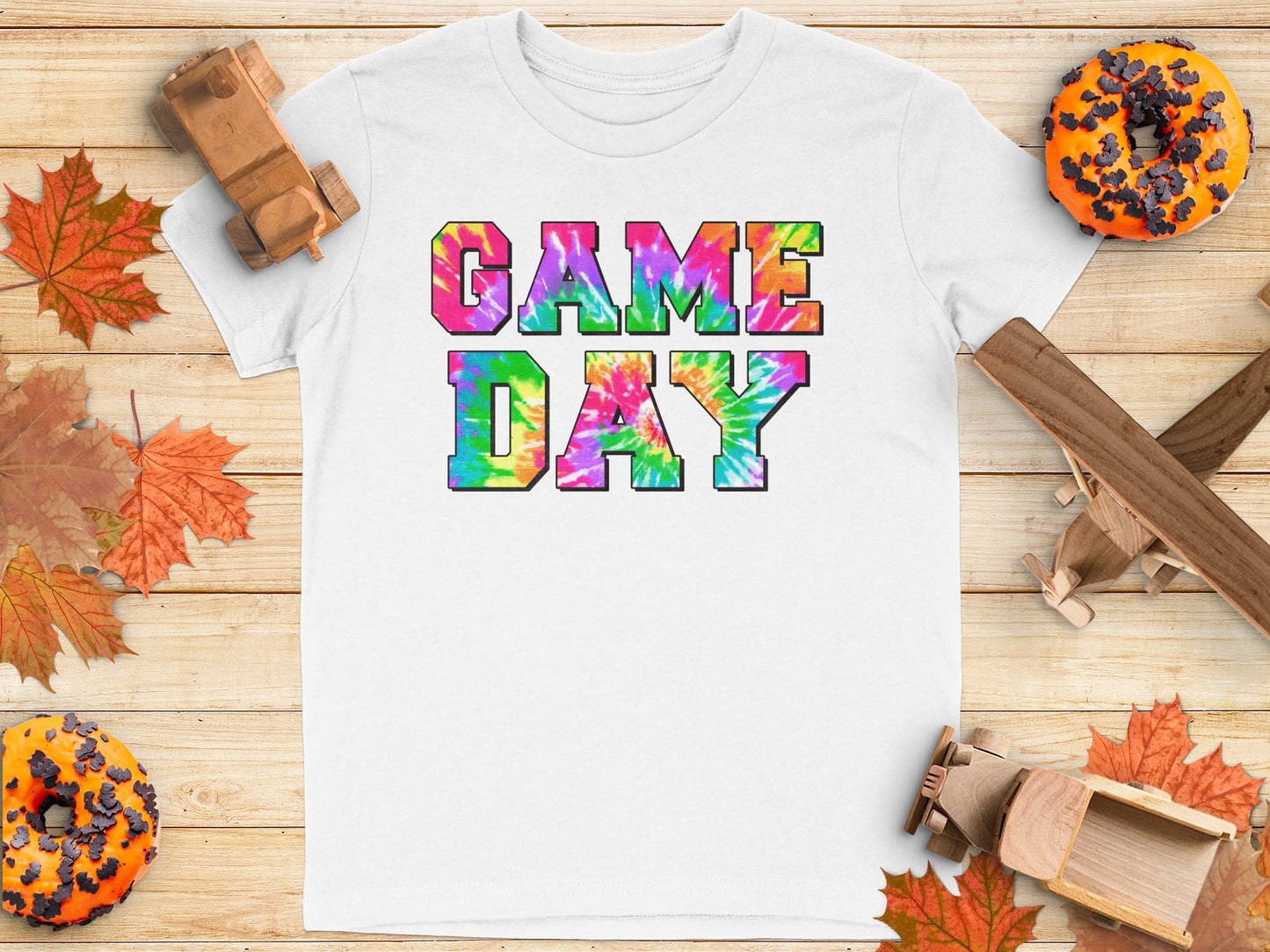 Colorful Game Day Graphic Design T-Shirt product type