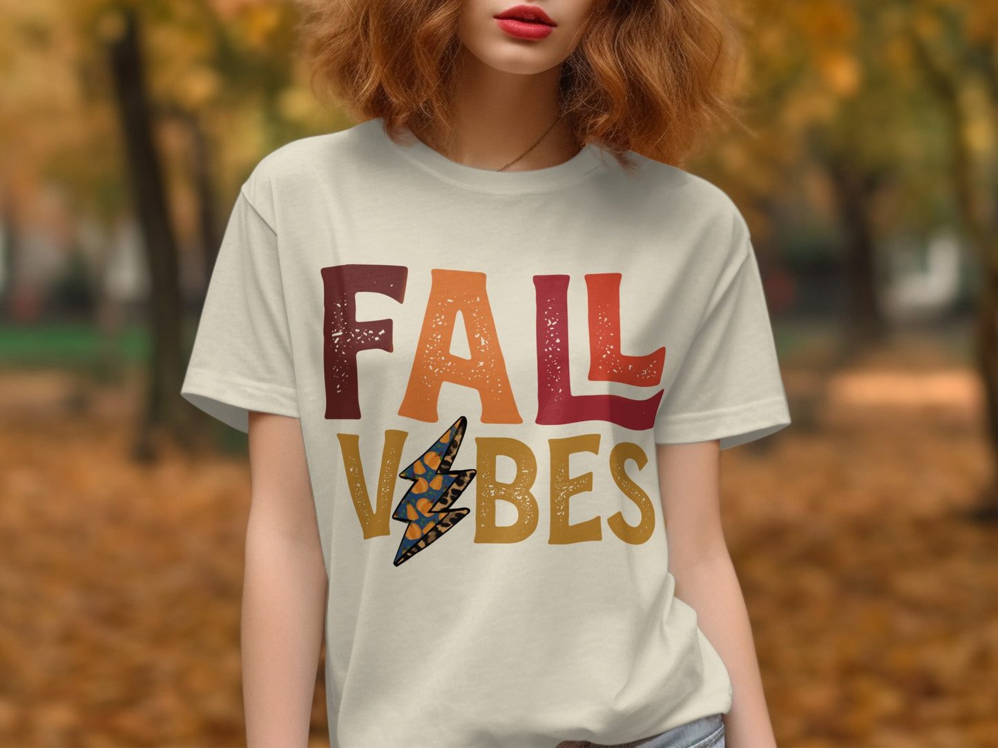 Fall Vibes Graphic Tee Relaxed Fit Shirt product