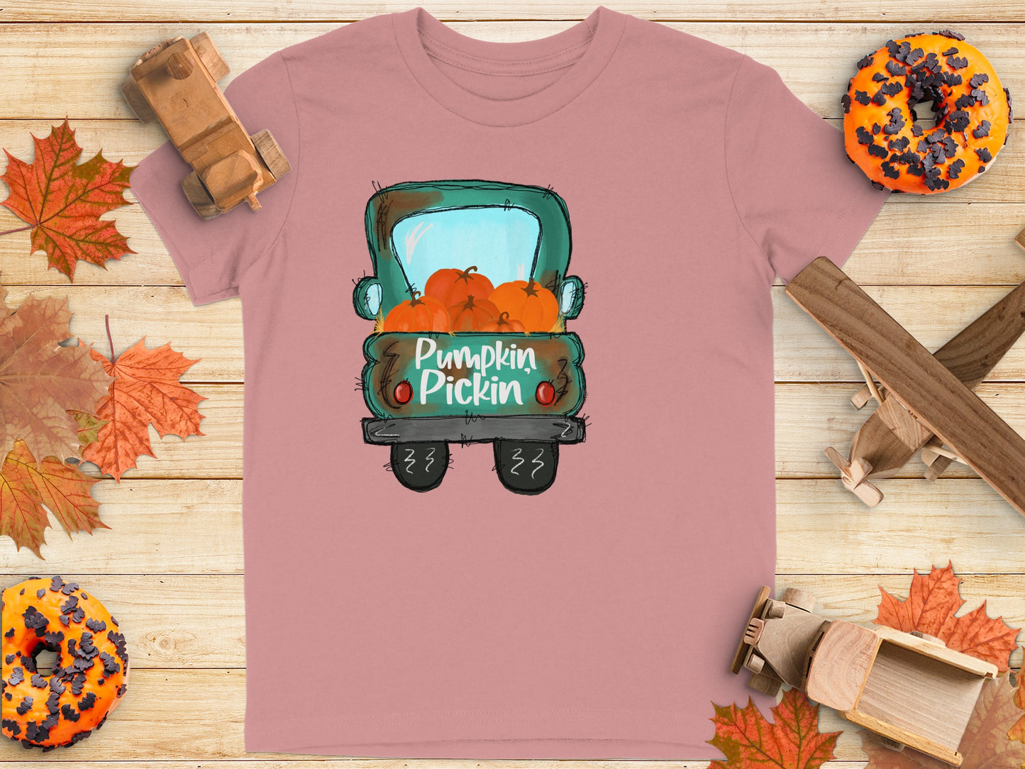 Pumpkin Pickin Truck Graphic T-shirt product