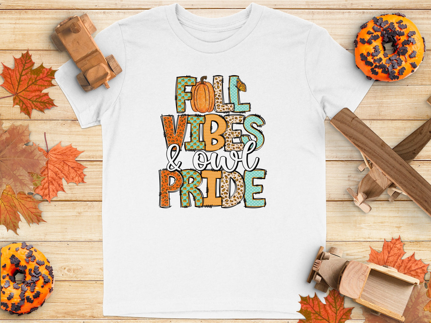Fall Vibes and Owl Pride Graphic T-shirt product type