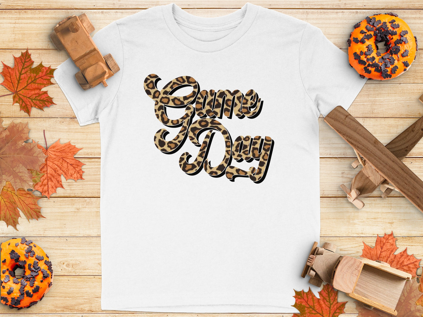 Game Day Leopard Print Graphic T-Shirt product type