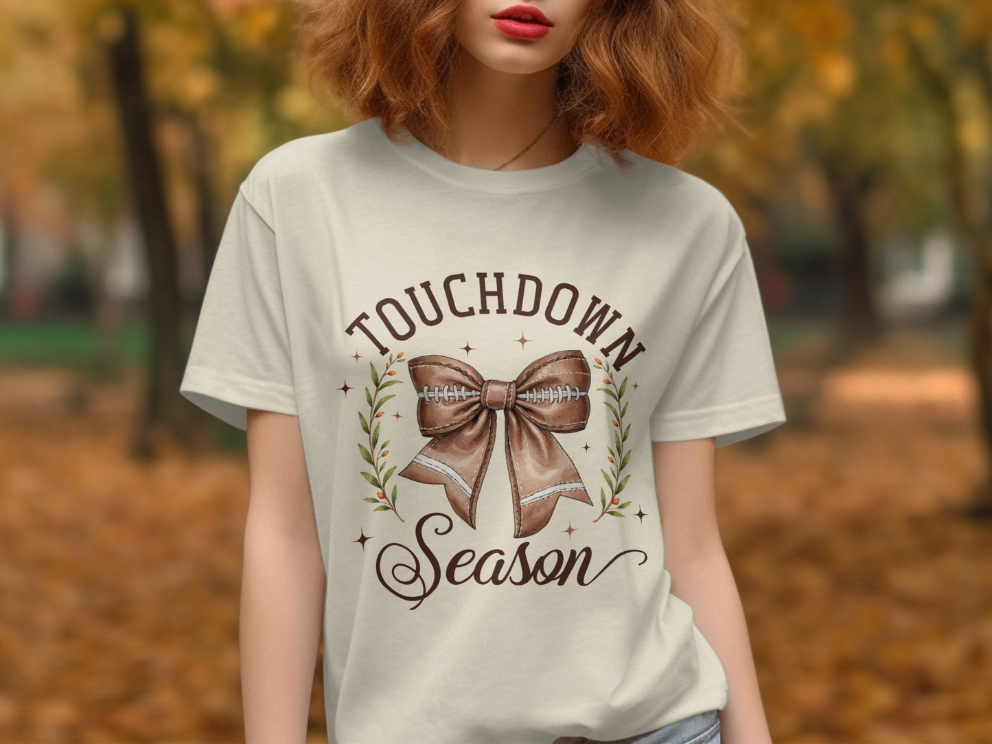 Touchdown Season Bow Graphic Short Sleeve T-shirt product type