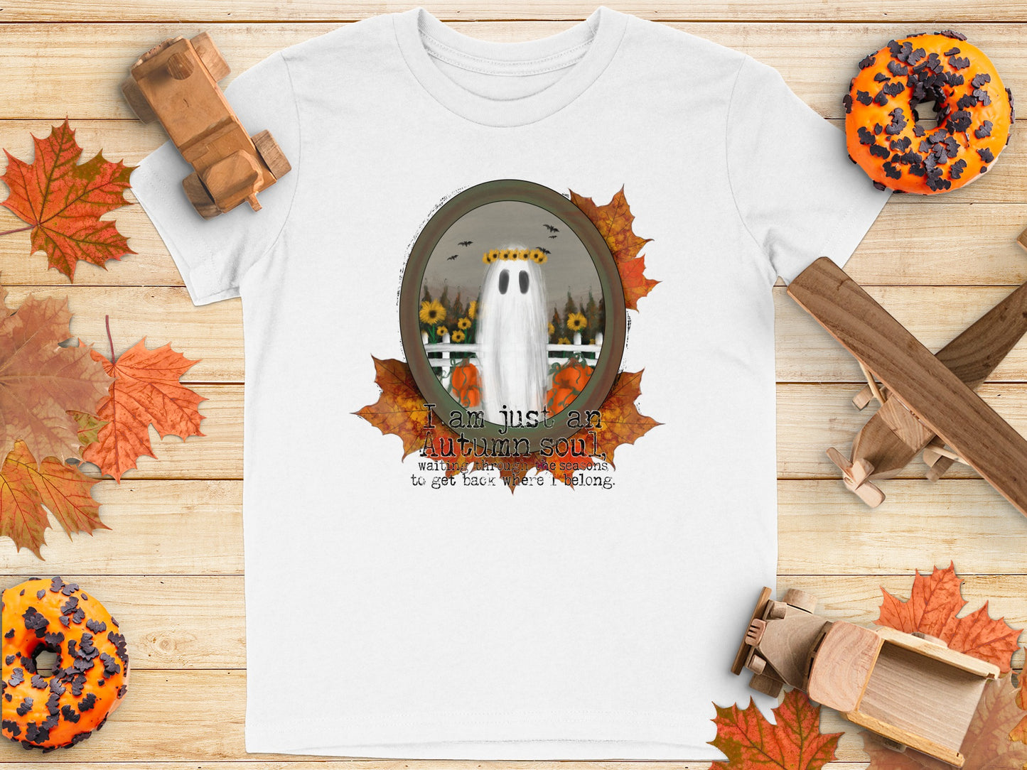Autumn Soul Halloween Ghost Themed T-Shirt product