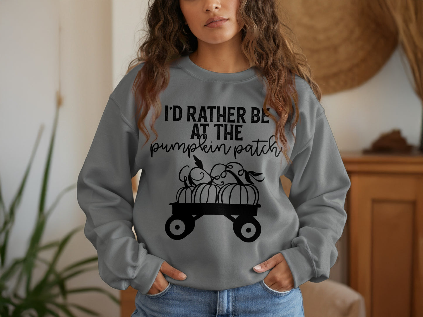 I'd Rather Be at the Pumpkin Patch Sweatshirt product type