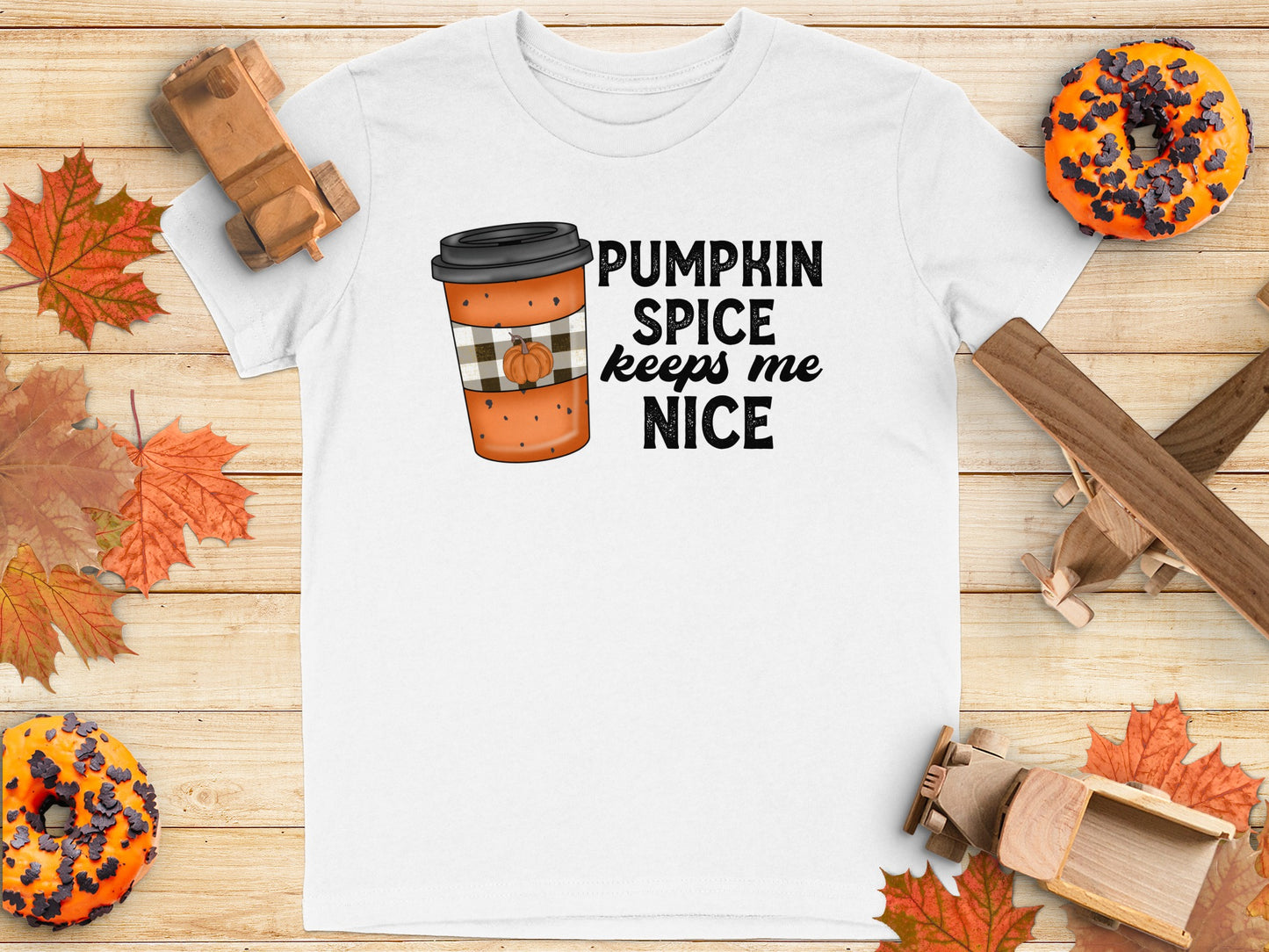 Pumpkin Spice Keeps Me Nice Graphic Tee product