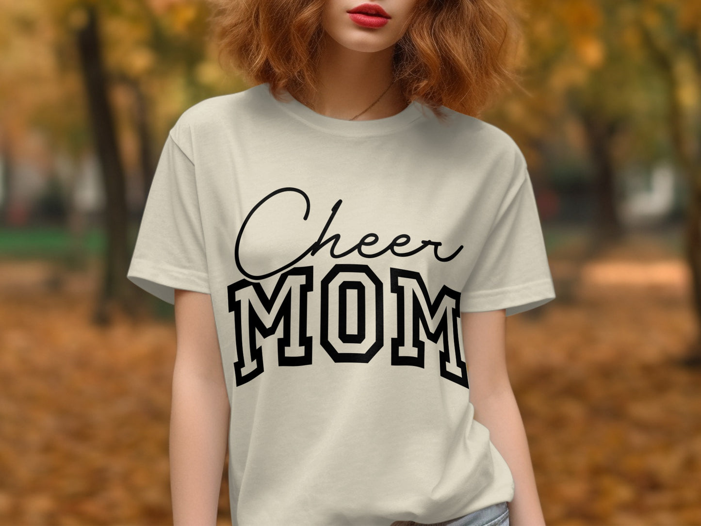 Cheer Mom Graphic Print Casual T-shirt product type