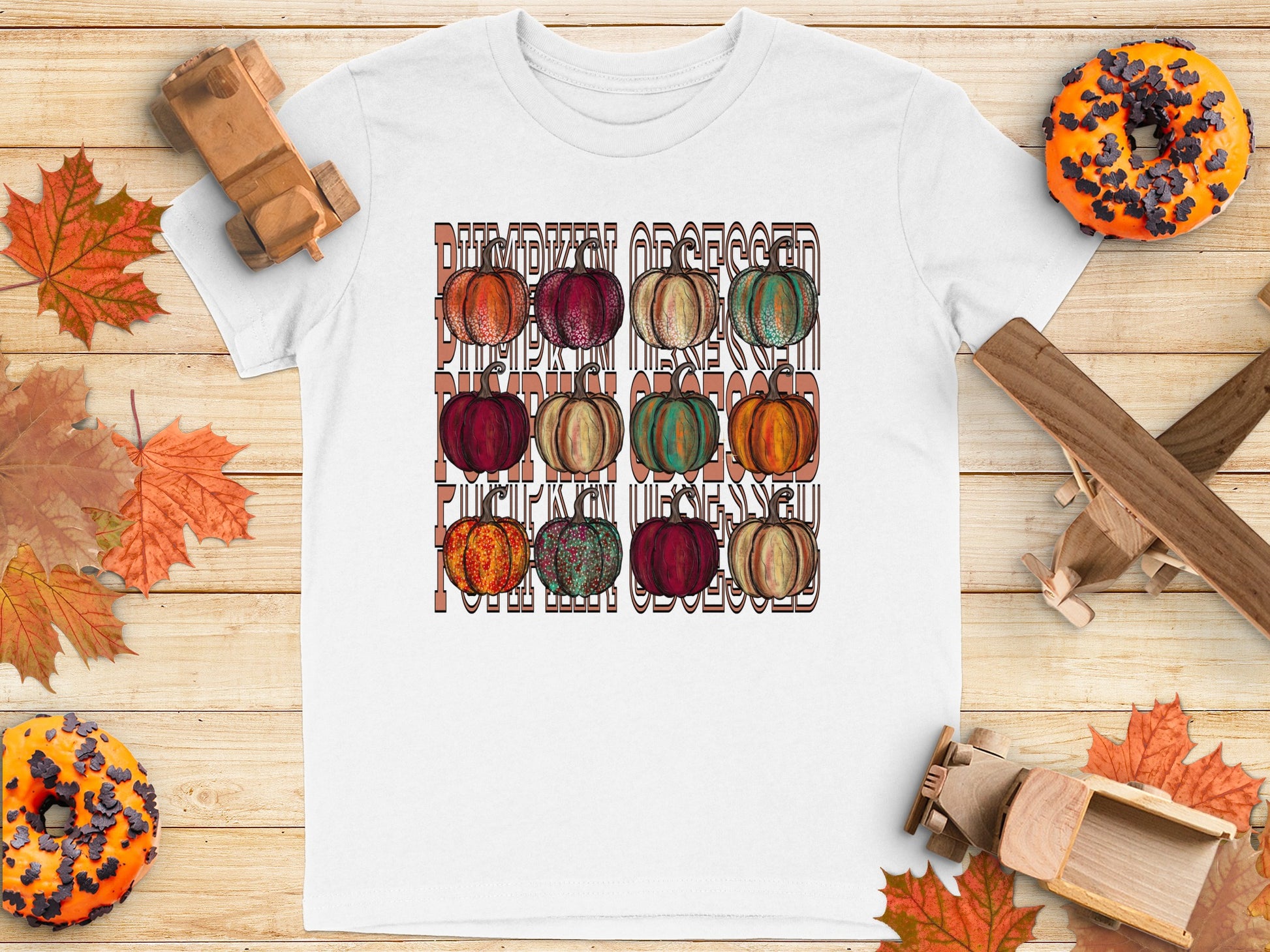 Pumpkin Obsessed Fall Inspired Graphic Tee product