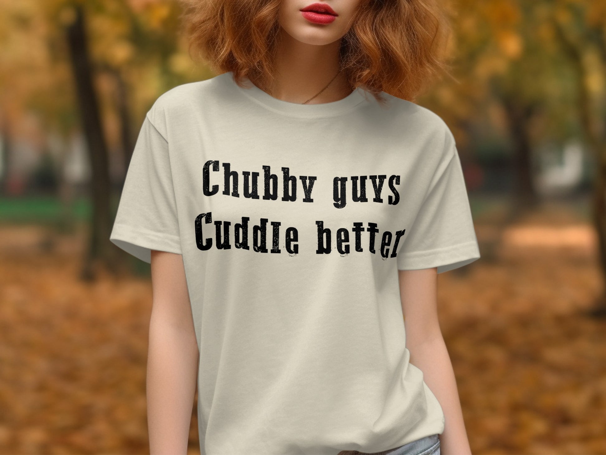 Chubby Guys Cuddle Better Graphic Tee Shirt product