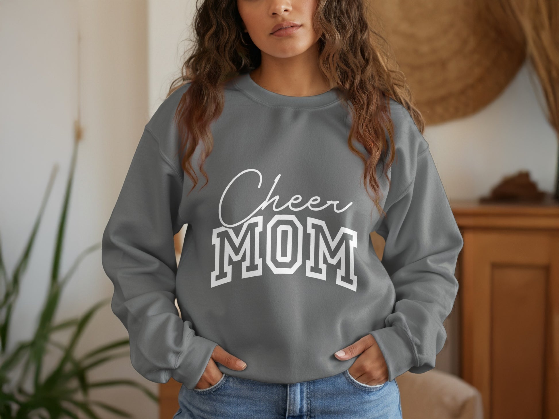 Cheer MOM Graphic Sweatshirt Comfortable Casual product type