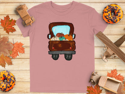 Vintage Truck with Pumpkins Graphic Shirt product type