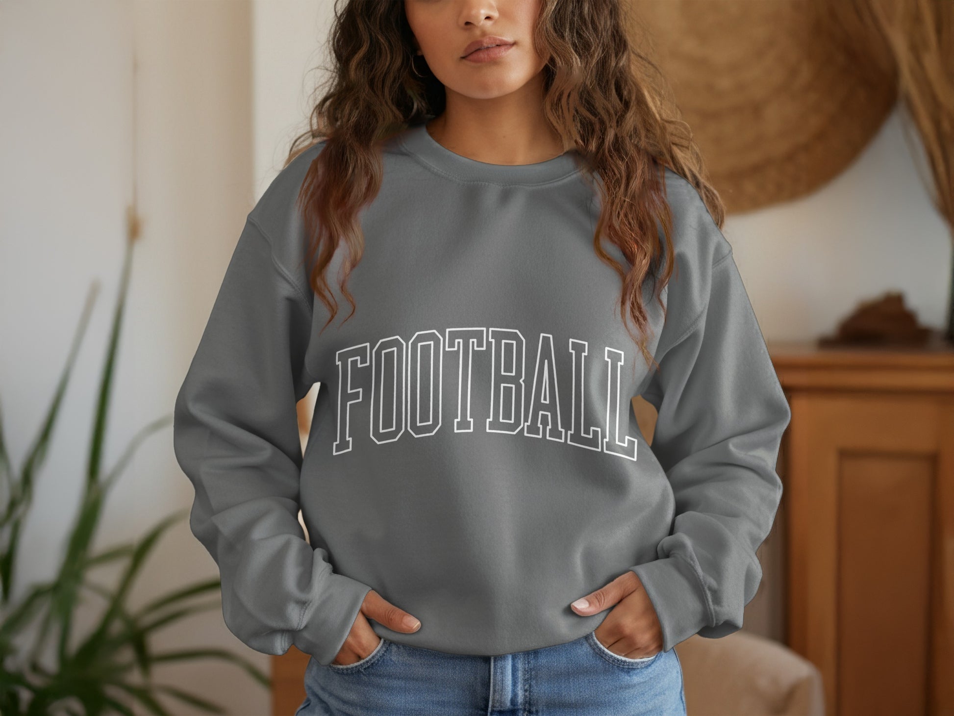 Football Graphic Casual Unisex Long Sleeve Shirt product