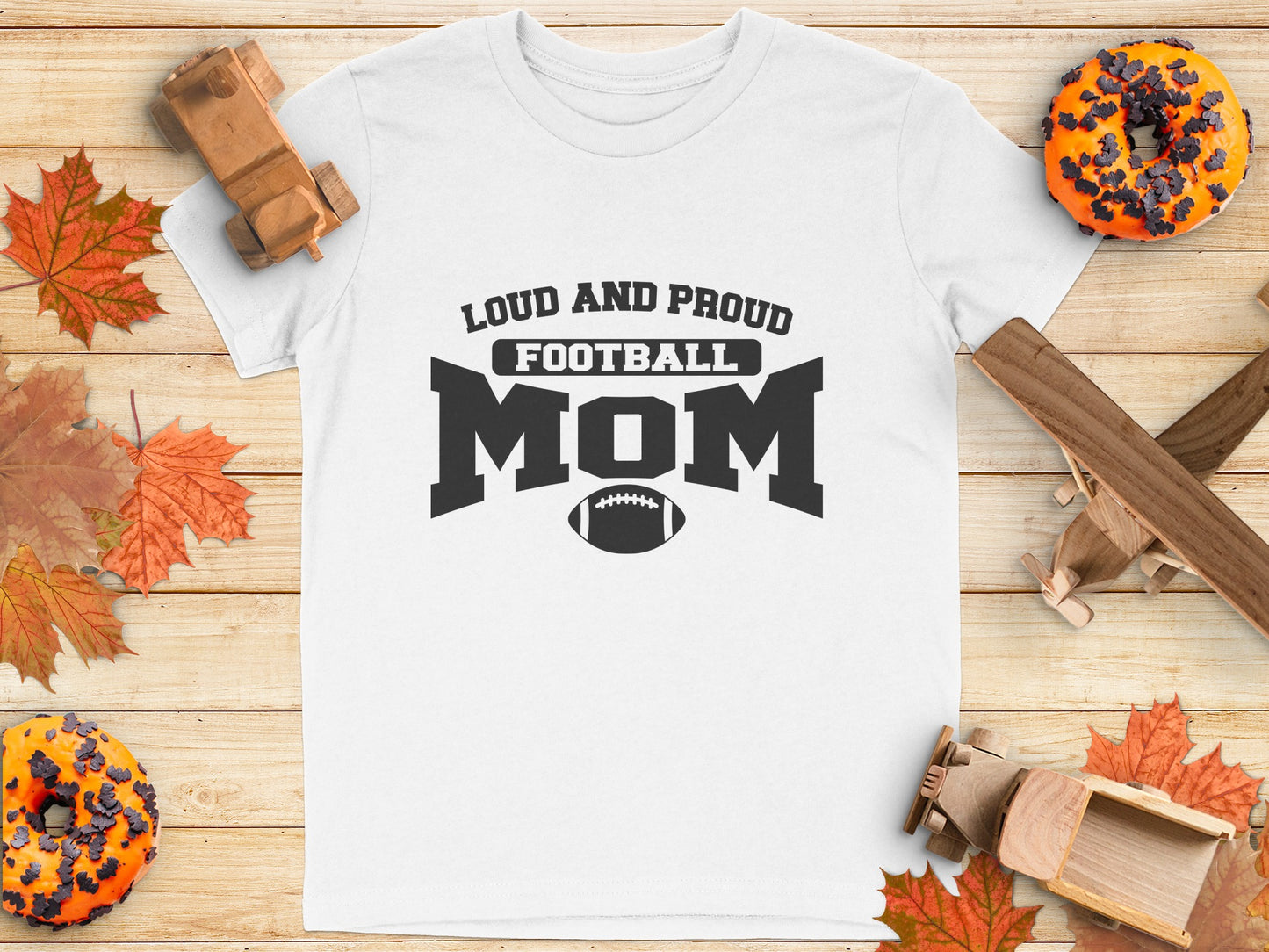 Loud and Proud Football Mom T-Shirt product type