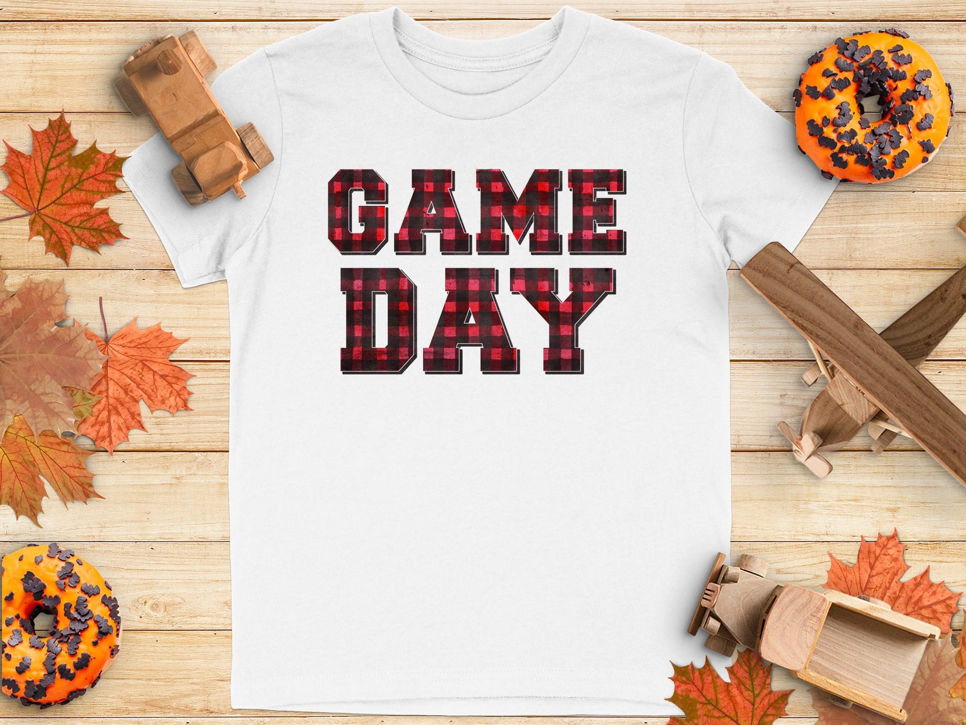 Game Day Plaid Letters Design Shirt product type