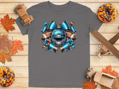 Football-themed graphic tee shirt product type