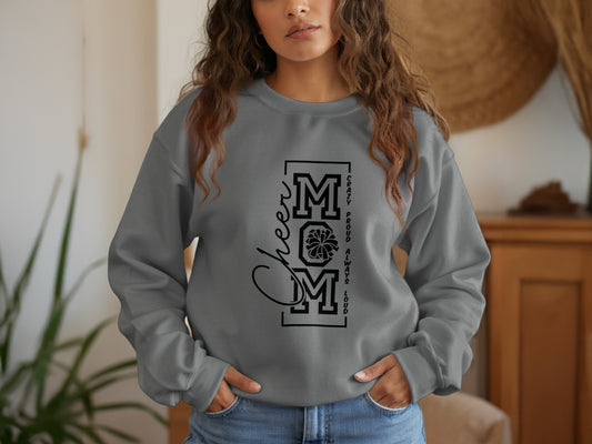 Cheer MOM Long Sleeve Casual Graphic Sweatshirt product