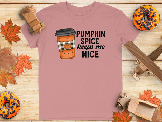 Pumpkin Spice Keeps Me Nice Graphic T-Shirt product type