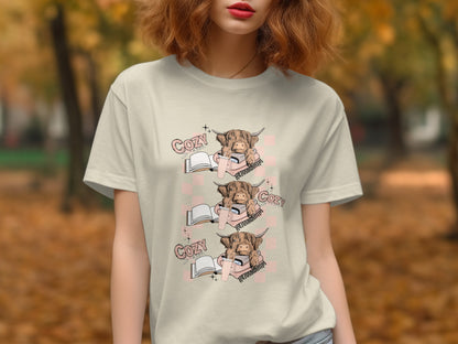 Cozy Dog Reading Book Design T-shirt product type