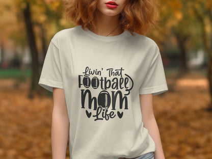 Livin' That Football Mom Life Graphic T-Shirt product