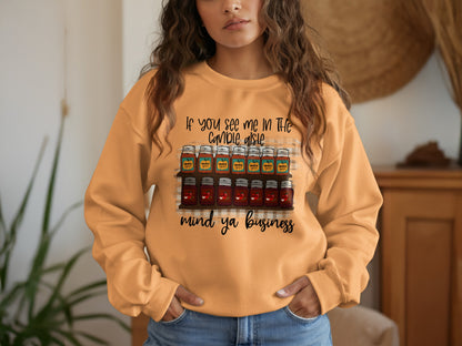 Candle Aisle Mind Ya Business Graphic Sweatshirt product