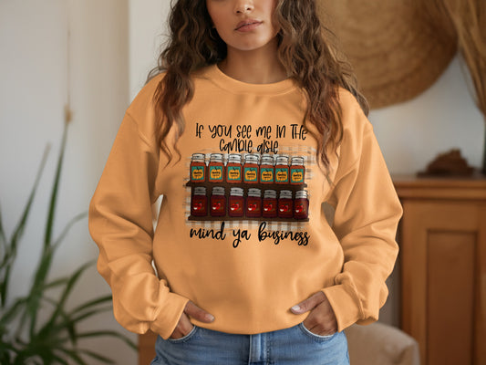 Candle Aisle Mind Ya Business Graphic Sweatshirt product