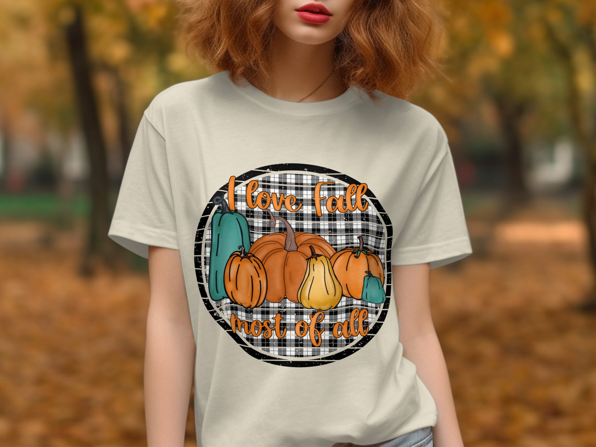 I Love Fall Most of All Graphic T-Shirt product type