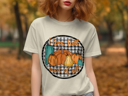 I Love Fall Most of All Graphic T-Shirt product type