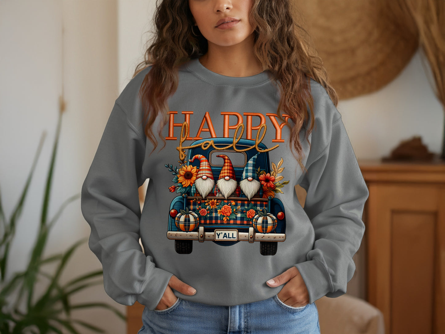 Happy Fall Gnomes Graphic Sweatshirt product type