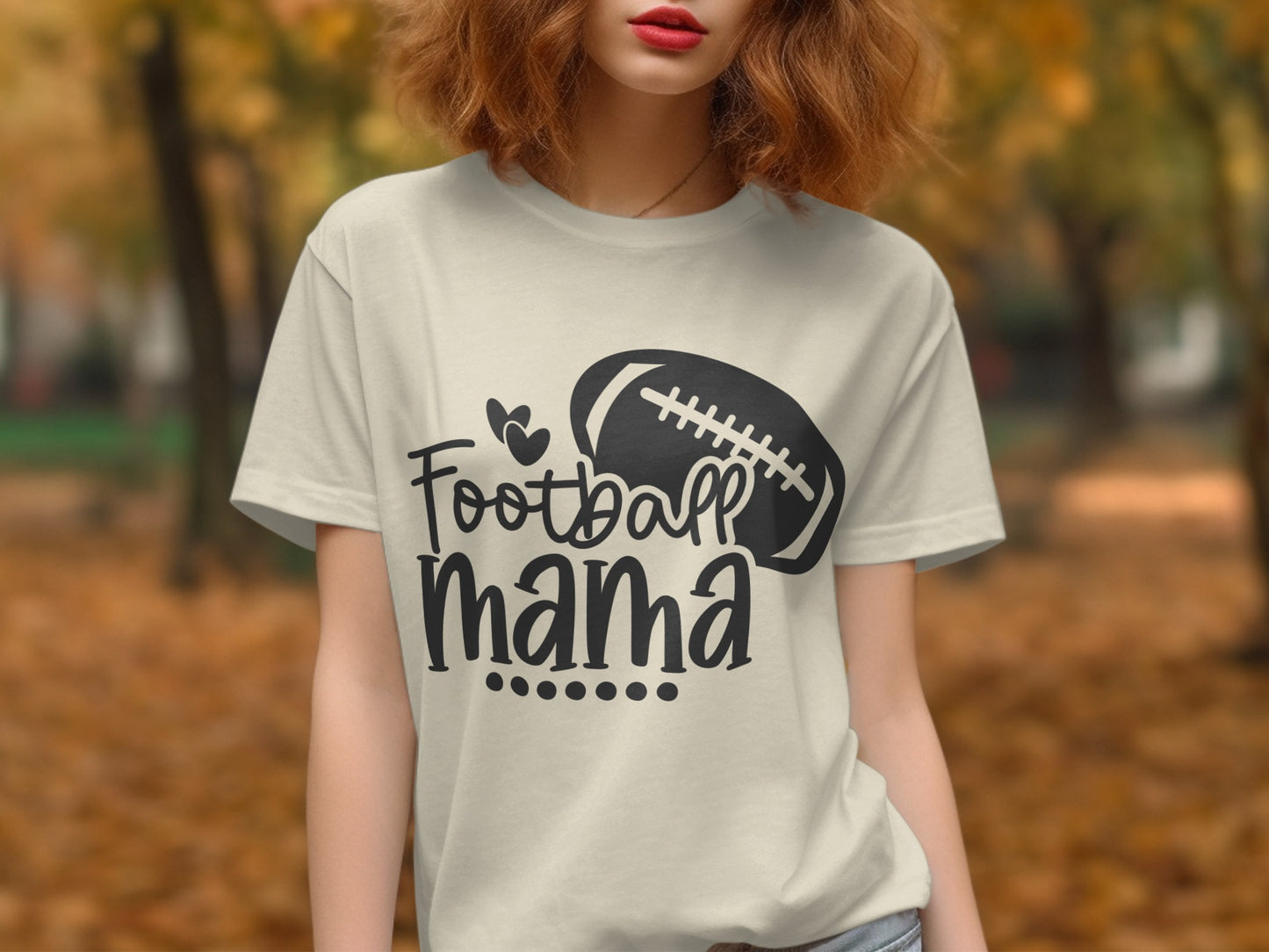 Football Mama Graphic Casual Wear T-shirt product type