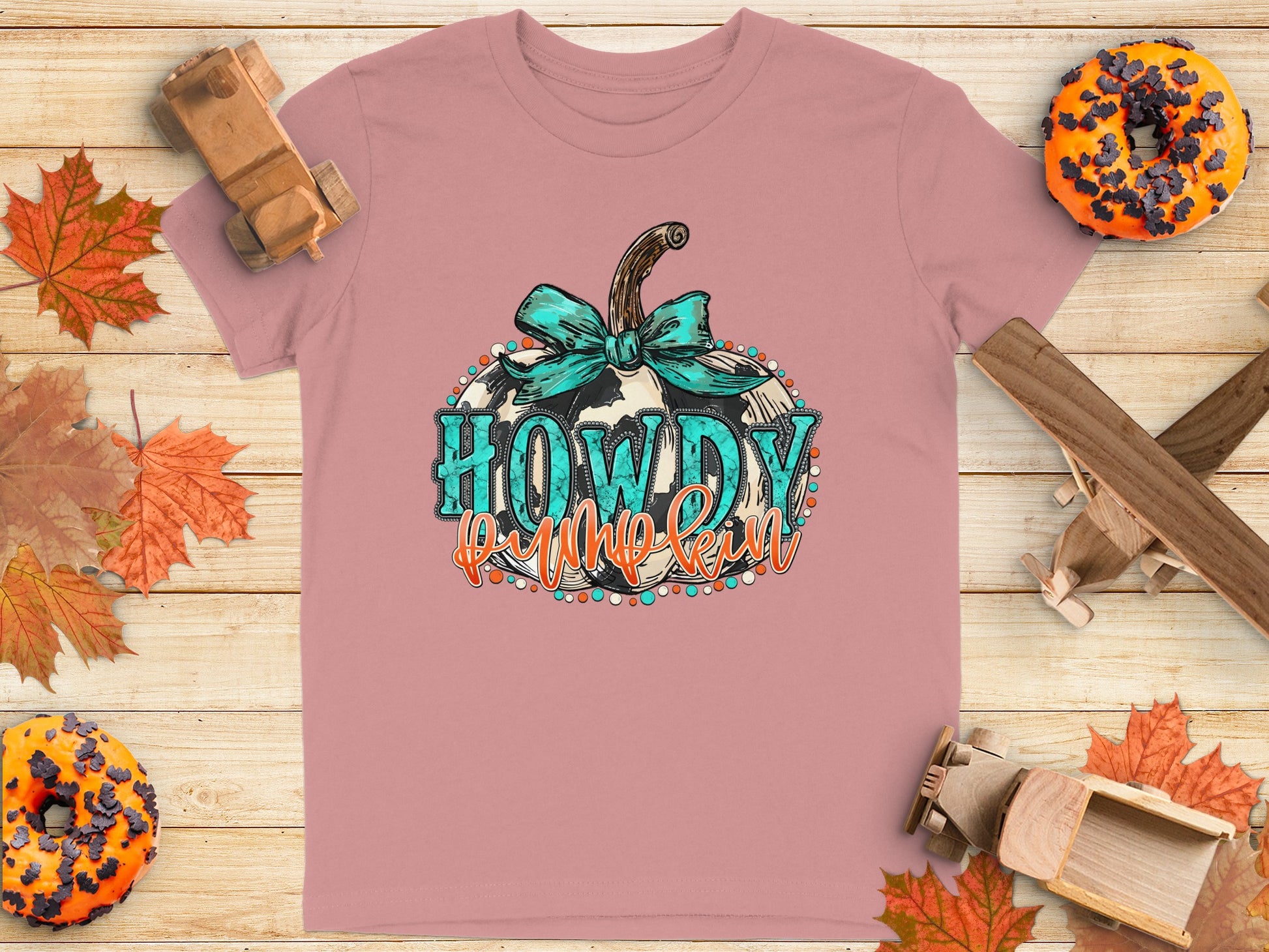 Howdy Pumpkin Graphic Tee Perfect Fall Shirt product