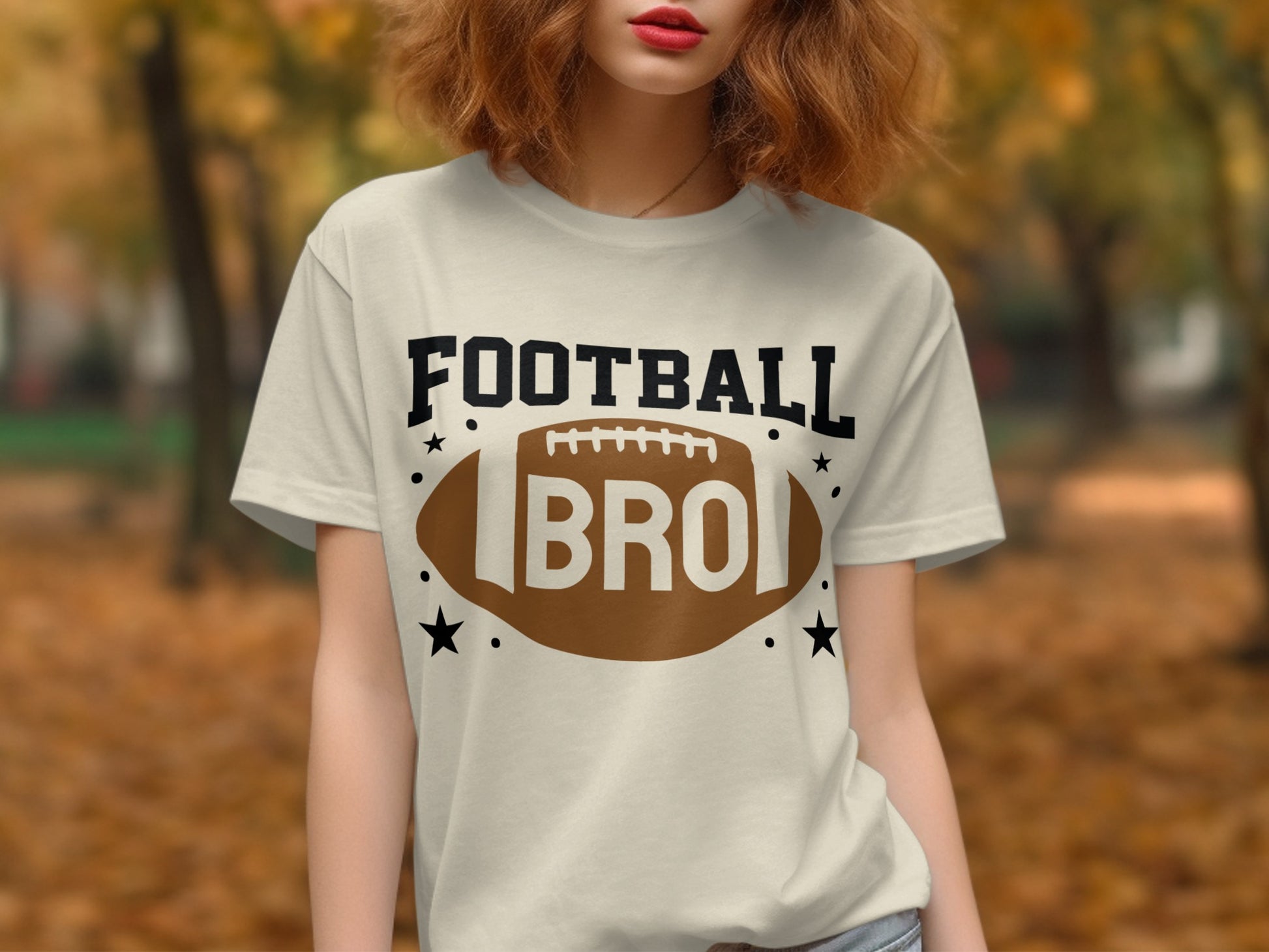 Football Bro Graphic Tee Casual Wear Apparel product