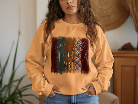 Fall Vibes Cozy Sweatshirt Casual Fashion Product