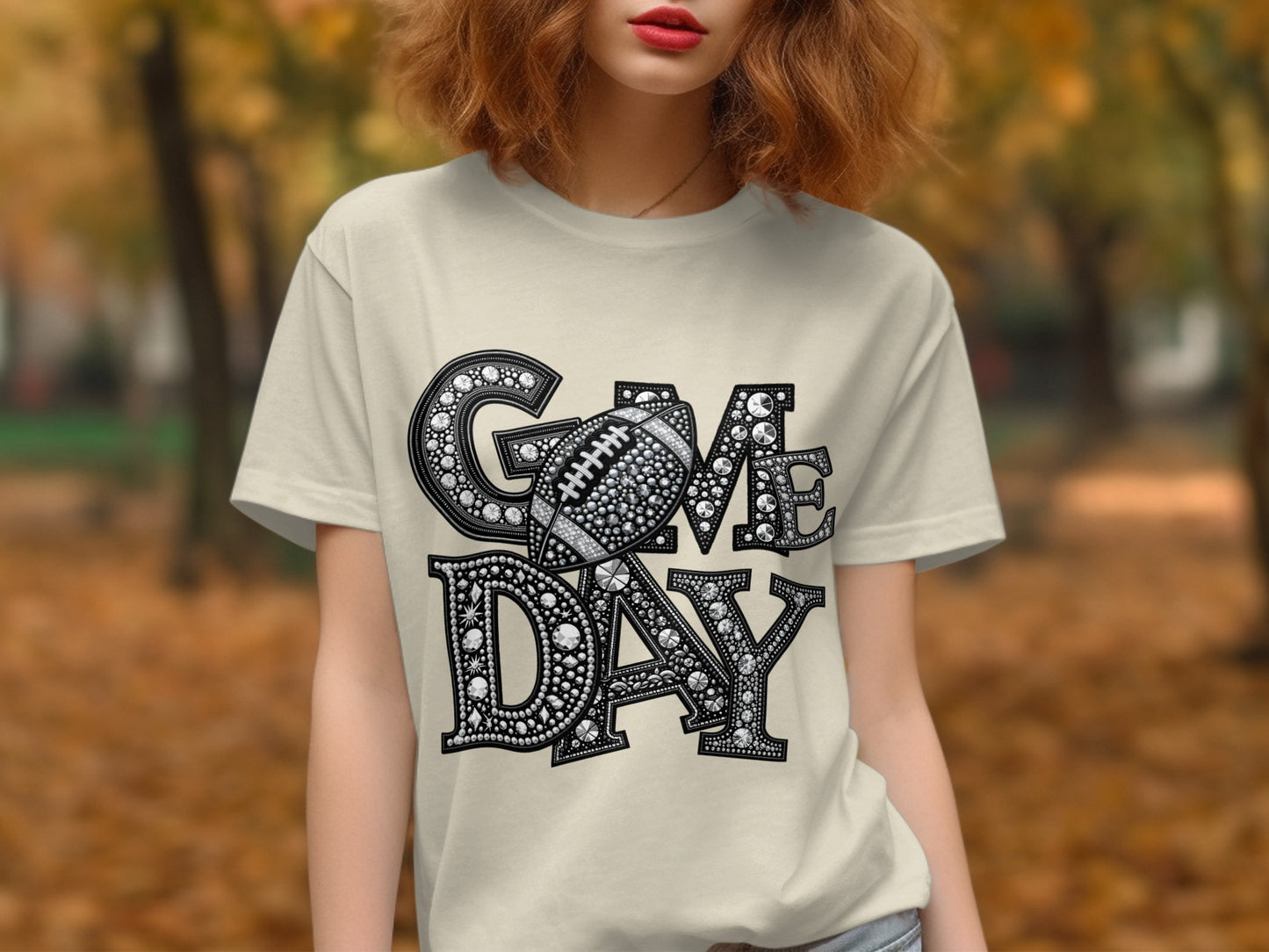 Game Day Graphic Print Football Themed Shirt product type