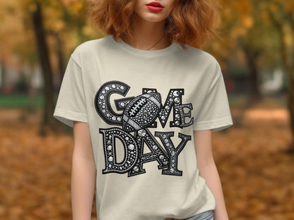 Game Day Graphic Print Football Themed Shirt product type