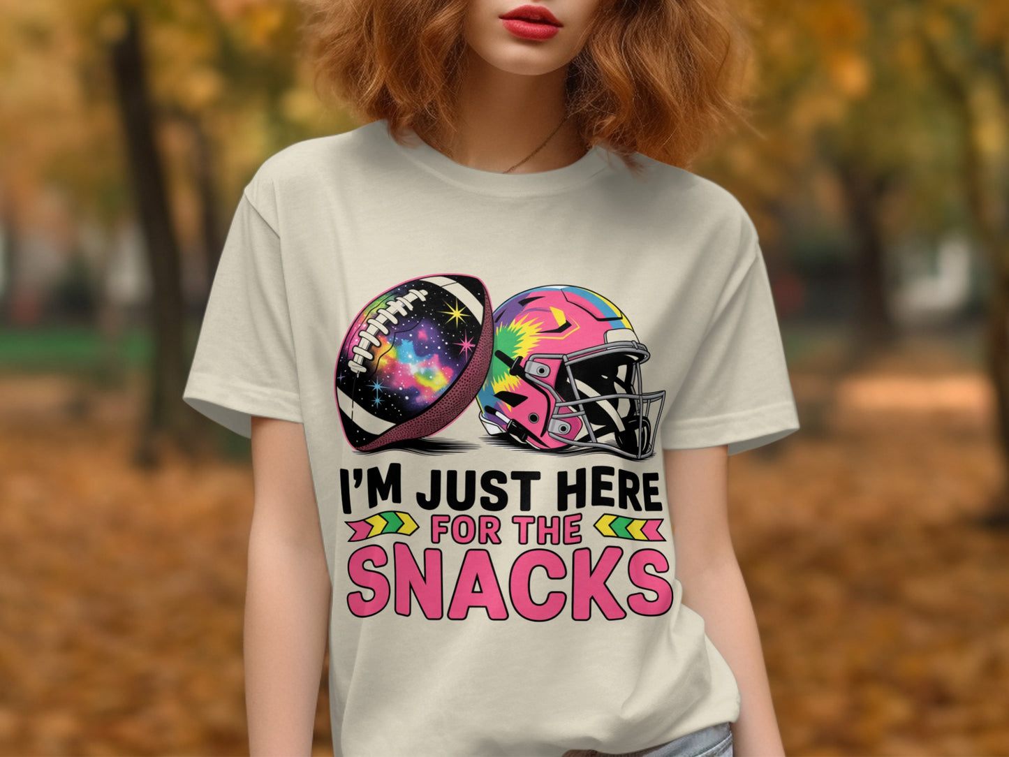 I'm Just Here for the Snacks Football Shirt product