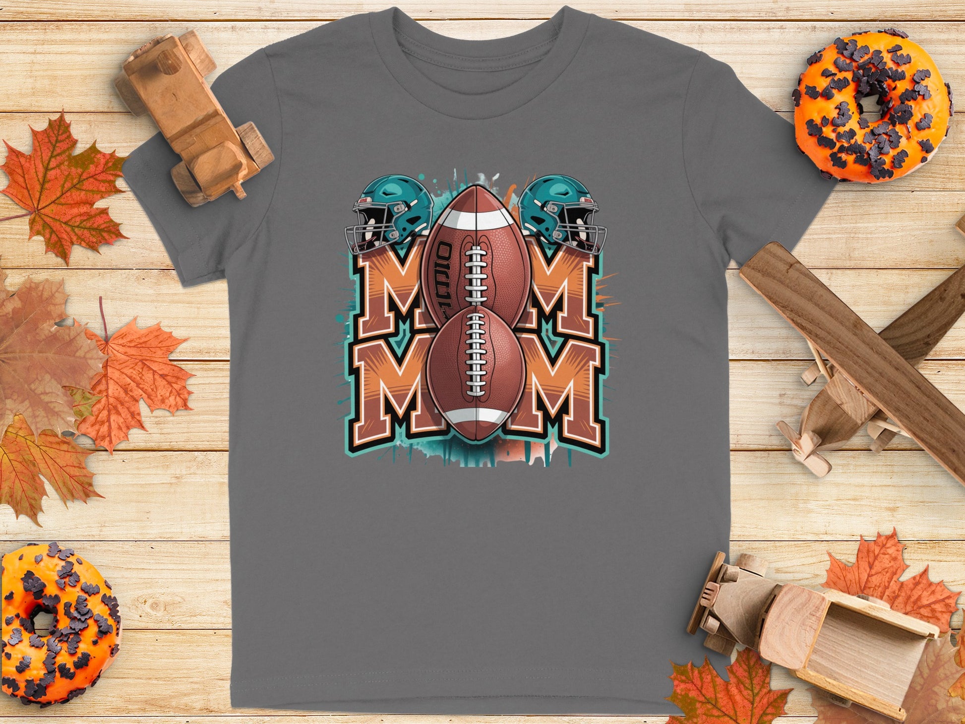 Football Mom Graphic Tee Shirt product type