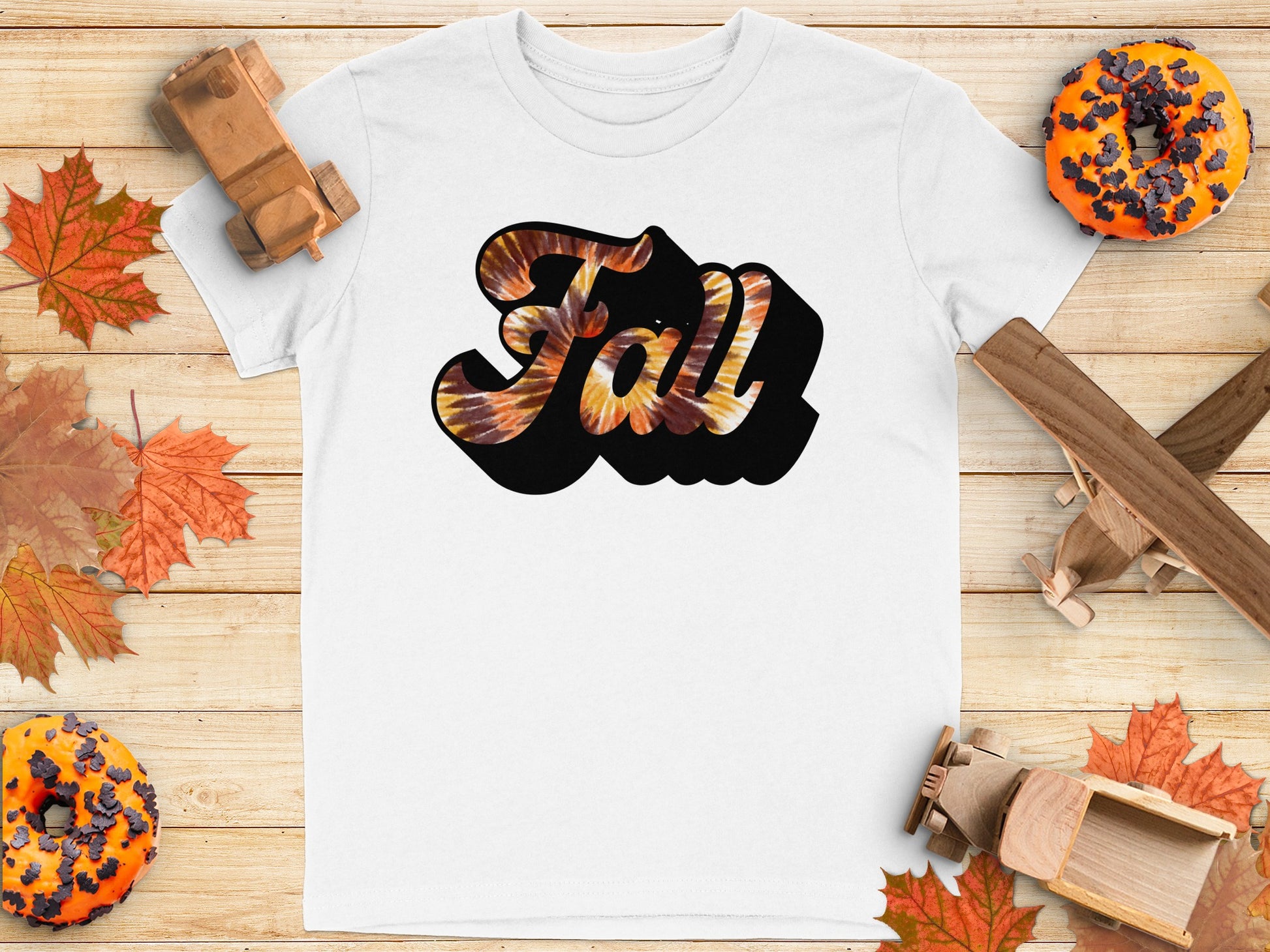 Fall Themed White Casual Shirt Product