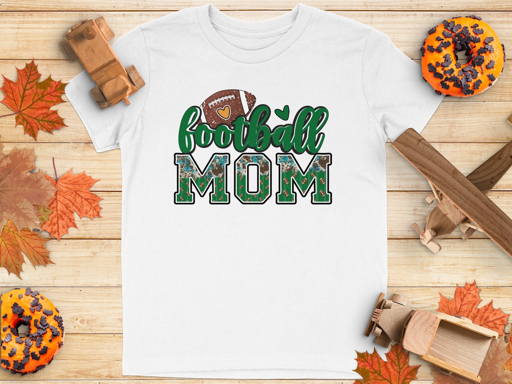 Football Mom Graphic Tee Shirt product type