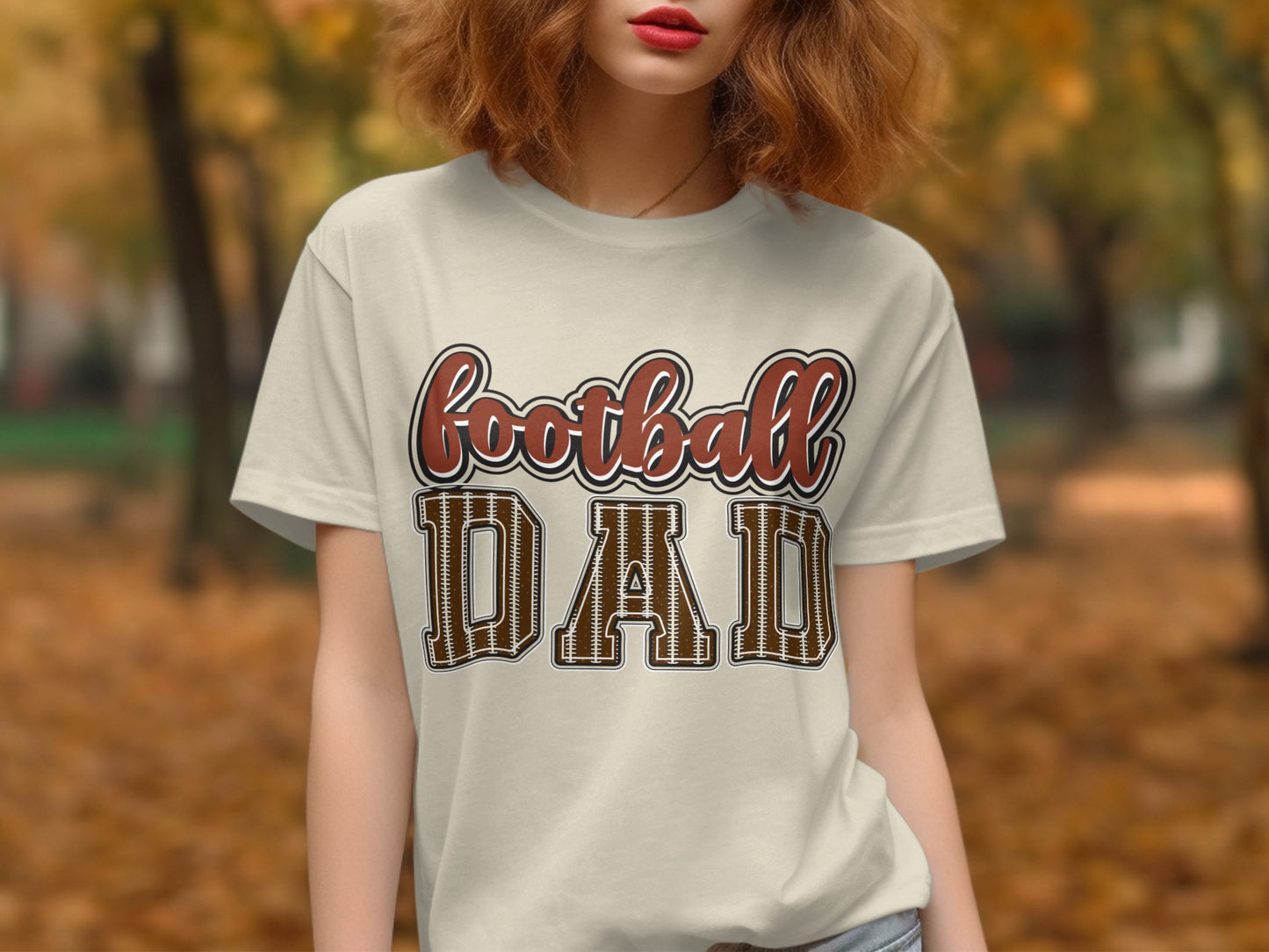 Football Dad Graphic T-Shirt for Sport Fan Product