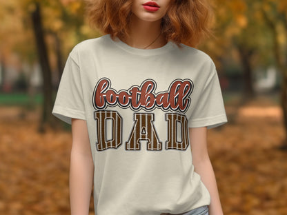 Football Dad Graphic T-Shirt for Sport Fan Product