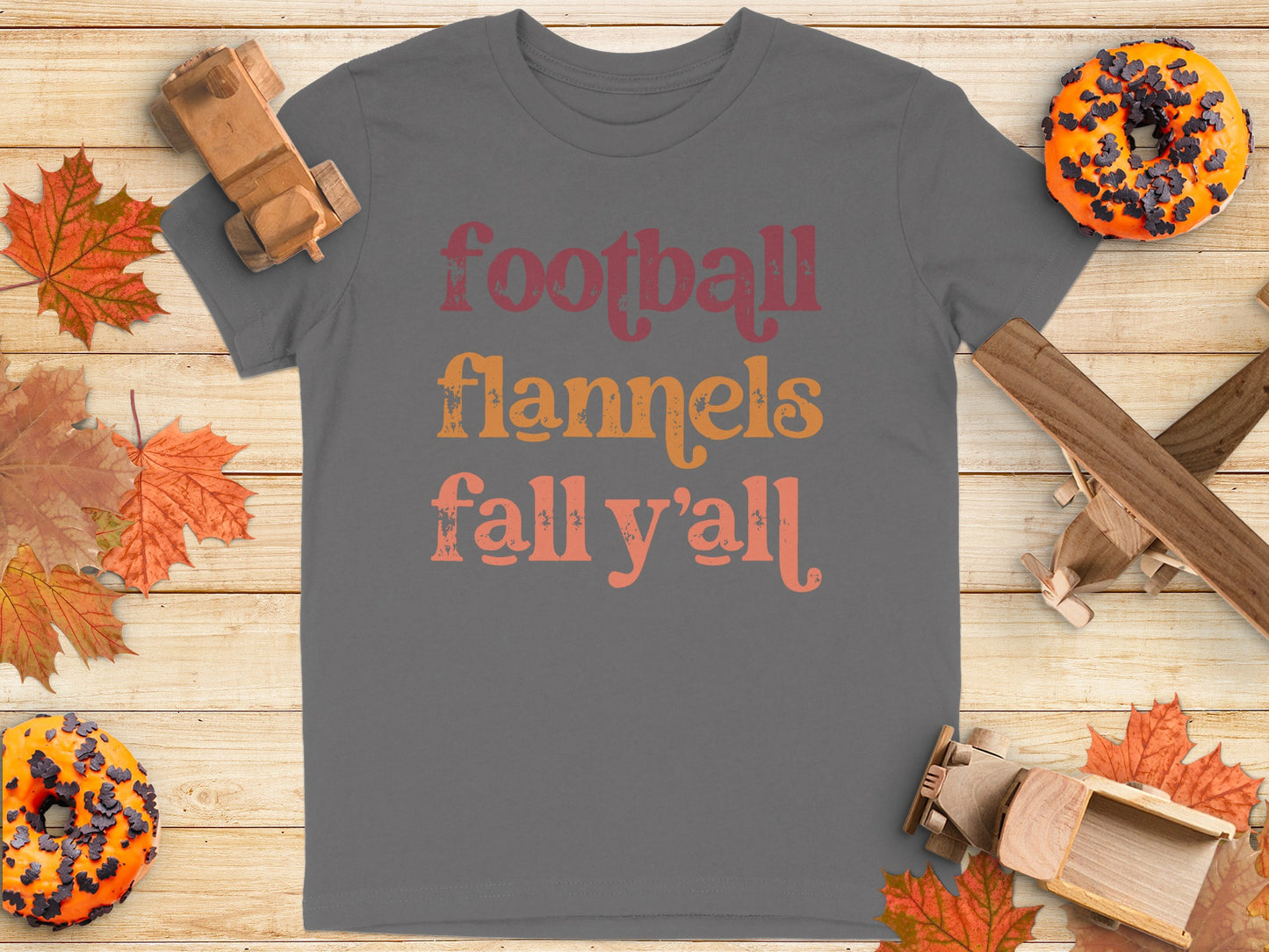 Football Flannels Fall Y'all Graphic Tee product type