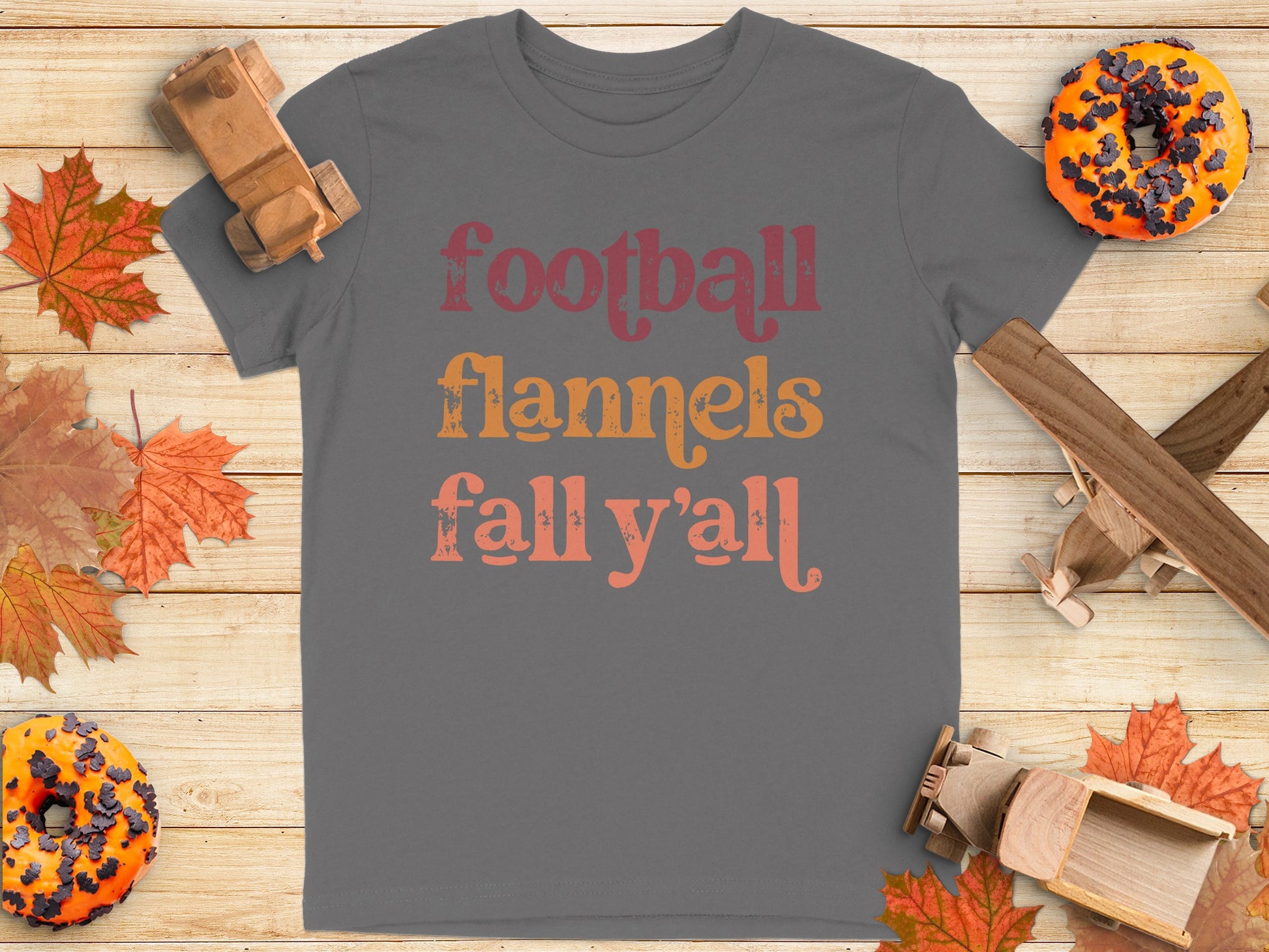 Football Flannels Fall Y'all Graphic Tee product type