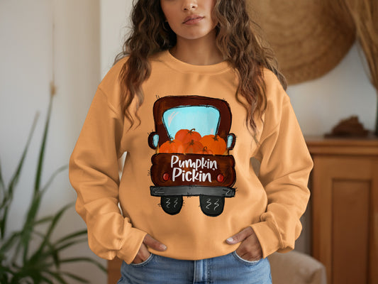 Pumpkin Pickin Graphic Sweatshirt Product type